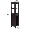 Smart Looking Wine Cabinet, Espresso Brown