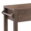 2 Drawer Wooden Kitchen Cart with Casters and 1 Open Shelf, Brown