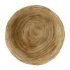 11 Inch Modern Wood Bowl, Three Legs, Clean Lined Design, Round, Brown