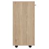 28 Inch Modern Bar Cabinet, 6 Compartments, Laminate Finish, Oak Brown