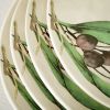 Ceramic Olive Snack Plate Set
