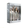 Megachef Baily 20 Piece Flatware Utensil Set, Stainless Steel Silverware Metal Service For 4 In Rose Gold